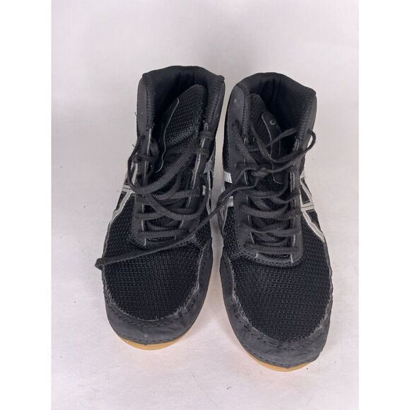 Asics Black Synthetic Lace Up Athletic Wrestling Shoes Women Sz 36EU/5M US - Picture 2 of 11